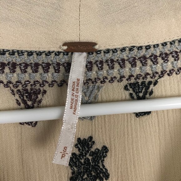 Free People Star Gazzer Cream Mini Dress - Picture 6 of 7